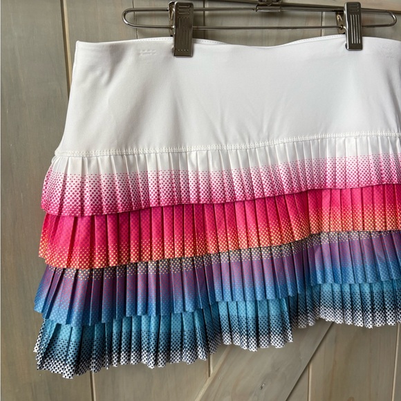 Lucky in Love Multi-Colored Pleated Tennis Skort - Picture 2 of 6